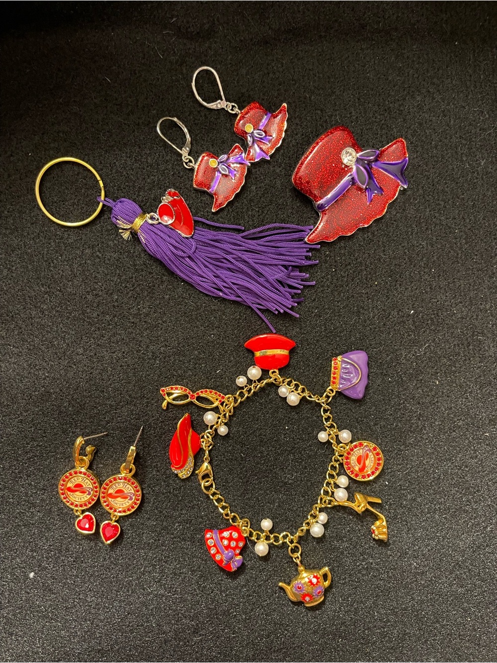Red Hat Society Jewelry Bundle